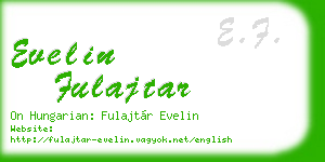 evelin fulajtar business card